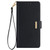 iPhone 17 Pro Max Crossbody Chain Leather Phone Case - Black