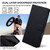 iPhone 17 Pro Max Crossbody Chain Triangle Leather Phone Case - Black