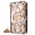 iPhone 17 Pro Max Crossbody Handle Snake Texture Leather Phone Case - White
