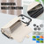 iPhone 17 Pro Max Crossbody Rhombic Horizontal Wallet Leather Phone Case - White