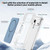 iPhone 17 Pro Max Crystal Frosted Skin Feel Magnetic MagSafe Phone Case - Blue