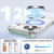 iPhone 17 Pro Max Crystal Shield Clear Magnetic Acrylic Hybrid TPU Phone Case - Mint Green