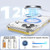 iPhone 17 Pro Max Crystal Shield Clear Magnetic Acrylic Hybrid TPU Phone Case - Yellow