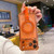 iPhone 17 Pro Max Crystal Shield Ring Holde TPU + Acrylic Magnetic Phone Case - Orange