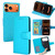 iPhone 17 Pro Max Crystal Texture Leather Phone Case - Sky Blue