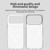 iPhone 17 Pro Max C-type Candy Fine Circle Magsafe PC Hybrid TPU Phone Case - White