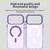 iPhone 17 Pro Max C-type Candy Magsafe PC Hybrid TPU Phone Case - Purple