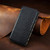iPhone 17 Pro Max Cubic Grid Pressed Magnetic Leather Phone Case - Black
