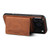 iPhone 17 Pro Max Denior D13 Retro Texture Leather MagSafe Card Bag Phone Case - Brown