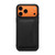 iPhone 17 Pro Max Denior D30 Calf Texture MagSafe Card Bag Phone Case - Black