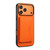 iPhone 17 Pro Max Denior D30 Calf Texture MagSafe Card Bag Phone Case - Orange
