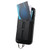iPhone 17 Pro Max Detachable Magnetic Card Bag Phone Case with Finger Ring Grip & Anti-loss Rope - Black