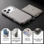 iPhone 17 Pro Max Detachable Magnetic Card Bag Phone Case with Finger Ring Grip & Anti-loss Rope - Gray