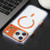 iPhone 17 Pro Max DFANS DESIGN Crystal Clear Series MagSafe Magnetic Transparent Phone Case - Orange