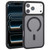 iPhone 17 Pro Max DFANS DESIGN Leather Texture Frosted Magsafe Magnetic Phone Case - Black