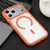 iPhone 17 Pro Max DFANS DESIGN Leather Texture Frosted Magsafe Magnetic Phone Case - Orange