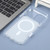 iPhone 17 Pro Max DFANS DESIGN Original Series PC Transparent Thin Circle MagSafe Phone Case - White