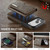 iPhone 17 Pro Max DG.MING M6 Series RFID Tri-fold Card Bag Removable Leather Phone Case - Coffee