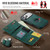 iPhone 17 Pro Max DG.MING M6 Series RFID Tri-fold Card Bag Removable Leather Phone Case - Green