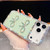 iPhone 17 Pro Max Diamond Glitter Dual Bow-knot Shockproof Phone Case - Light Green