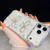 iPhone 17 Pro Max Diamond Glitter Dual Bow-knot Shockproof Phone Case - Transparent Stars