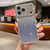 iPhone 17 Pro Max Diamond Gradient Glitter Plated TPU Phone Case - Purple