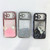 iPhone 17 Pro Max Diamond Gradient Glitter Sequins Plated Phone Case - Pink