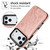 iPhone 17 Pro Max Double Buckle Butterfly Embossing PU Phone Case - Pink