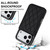 iPhone 17 Pro Max Double Buckle Rhombic PU Leather Phone Case - Black