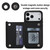 iPhone 17 Pro Max Double Buckle Rhombic PU Leather Phone Case - Black