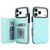 iPhone 17 Pro Max Double Buckle Rhombic PU Leather Phone Case - Blue