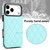 iPhone 17 Pro Max Double Buckle Rhombic PU Leather Phone Case - Blue