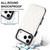iPhone 17 Pro Max Double Buckle Rhombic PU Leather Phone Case - White