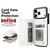 iPhone 17 Pro Max Double Buckle Rhombic PU Leather Phone Case - White