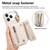 iPhone 17 Pro Max Dream Wallet D Buckle Leather Back Cover Phone Case - Beige