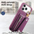 iPhone 17 Pro Max Dream Wallet D Buckle Leather Back Cover Phone Case - Purple