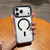 iPhone 17 Pro Max Dual-Color MagSafe Magnetic PC Hybrid TPU Phone Case - Black