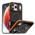 iPhone 17 Pro Max Dual-Color Skin Feel Magnetic Phone Case with Lens Frame Holder - Orange