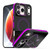 iPhone 17 Pro Max Dual-Color Skin Feel Magnetic Phone Case with Lens Frame Holder - Purple
