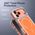 iPhone 17 Pro Max Electroplated Dual Color PC Hybrid TPU Soft Frame MagSafe Phone Case - Orange