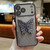 iPhone 17 Pro Max Electroplated Gradient Glitter 3D Butterfly TPU Phone Case - Gradient Black