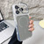 iPhone 17 Pro Max Electroplated Lens Holder MagSafe PC Hybrid TPU Phone Case - Grey