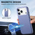 iPhone 17 Pro Max Electroplated Metal Button MagSafe Phone Case - Blue
