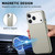iPhone 17 Pro Max Electroplated Metal Button MagSafe Phone Case - White
