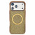 iPhone 17 Pro Max Electroplating PC Glitter Grain MagSafe Phone Case - Gold