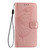 iPhone 17 Pro Max Embossed Butterfly Leather Phone Case - Rose Gold