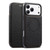 iPhone 17 Pro Max ESEBLE Ultra-thin Card Slot Magnetic Vegan Leather Phone Case - Black