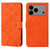 iPhone 17 Pro Max Ethnic Style Embossed Pattern Leather Phone Case - Orange