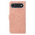 iPhone 17 Pro Max Ethnic Style Embossed Pattern Leather Phone Case - Pink