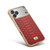 iPhone 17 Pro Max Fierre Shann Python Texture Electroplating PU Phone Case - Red